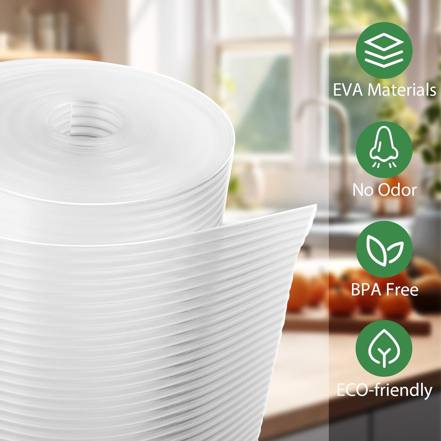 Anoak Shelf Liner Cabinet Liner, Non Adhesive Drawer Liner, Washable 16 Inch x 20 FT x 2Rolls Waterproof Durable Non-Slip Shelf Liners for Kitchen, Drawer, Refrigerator