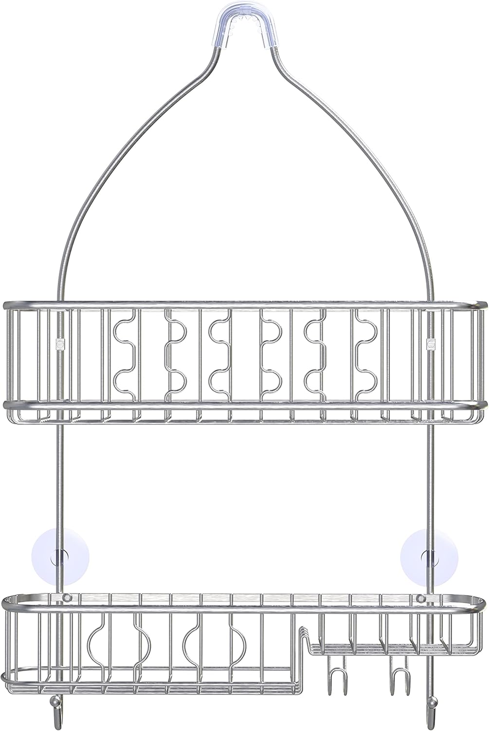 SIMPLE HOUSEWARE Stainless Steel Bathroom Hanging Shower Head Caddy Organizer (26 x 16 x 5.5 inches)