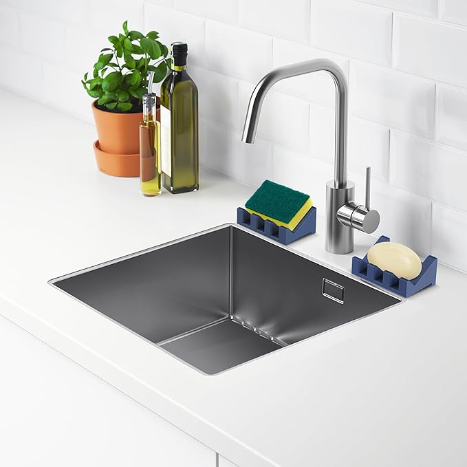 Silicone Soap Holder, 1 PCS Extended Soap Dish for Shower, Bathroom with Drainage