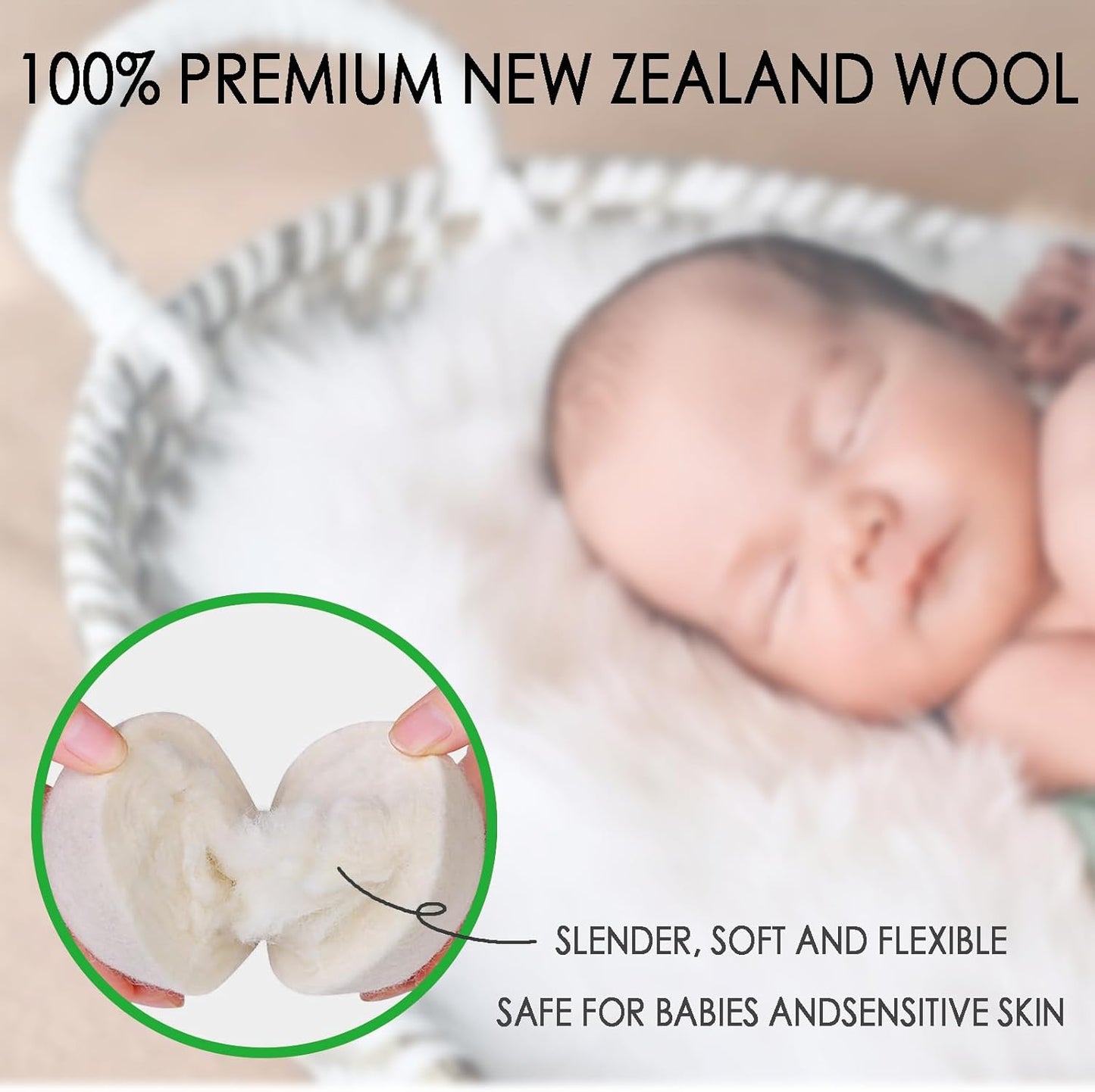 Wool Dryer Balls, 6 Pcs XL Dryer Lint Balls, Reusable Premium Natural Fabric Softener, Efficiently Add Essential Oils Instead of Dryer Sheets, Laundry Room Organization Essentials