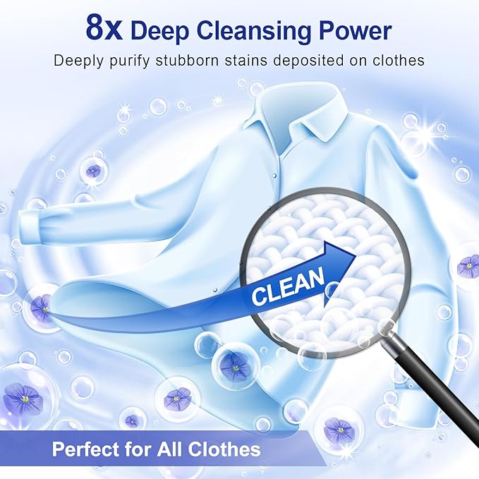 Laundry Detergent Sheets, 200 Loads Fresh Linen Scent Hypoallergenic Eco-Friendly, Biodegradable Plastic Free Liquidless Laundry Sheets Suitable for Sensitive Skin