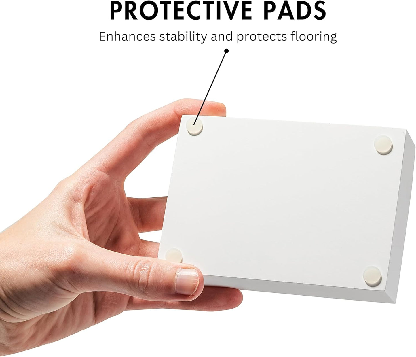 Matte White Square Soap Dish for Bathrooms and Kitchens (Square White)