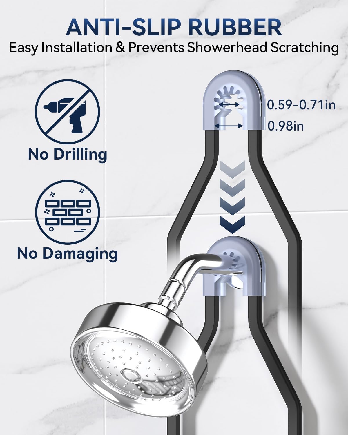 YASONIC Shower Caddy Hanging, Never Rust Shower Organizer Hanging, Aluminum Shower Racks for Inside Shower with Hooks for Razor, Bathroom Organizers and Storage with Soap Holder, Black