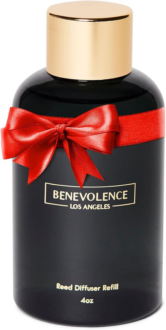Benevolence LA Lavender & Eucalyptus Reed Diffuser Oil Refill | Long Lasting Home Fragrance for Bathroom and Bedroom | Essential Oils for Relaxation - 4 oz