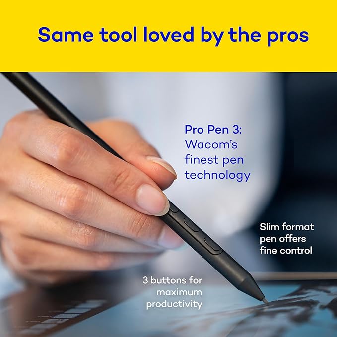 Wacom MovinkPad 11, Android Mobile Drawing Tablet, 11" with Battery-Free Slim Pro Pen 3, 8GB RAM/128 GB Storage, Quick Draw Feature, Anti-Glare Etched Glass Matte Screen, No Computer Needed