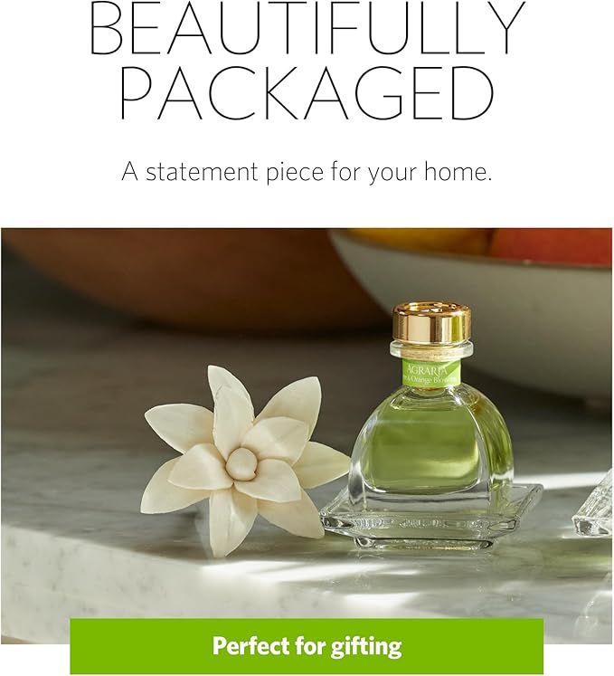 AGRARIA AirEssence & PetiteEssence Flower and Reed Diffuser Set, Luxury Home Fragrance Set, Scented Oil Reed Diffuser Gift for All Occasions
