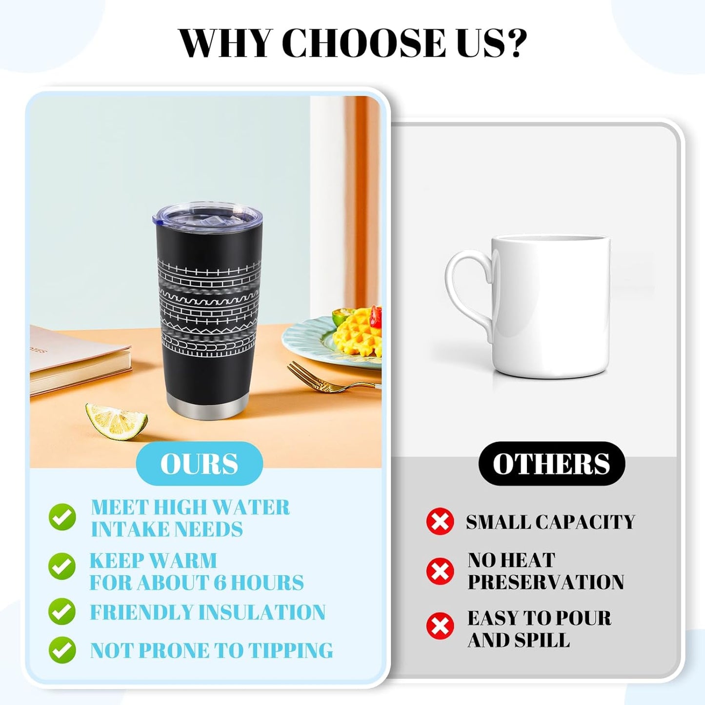 Hidden Message Coffee Mug 20oz, Gift for Work Bestie, Funny Coffee Mug, Modern Coffee Lover Gift for Friends, Family, Coworkers (Black)