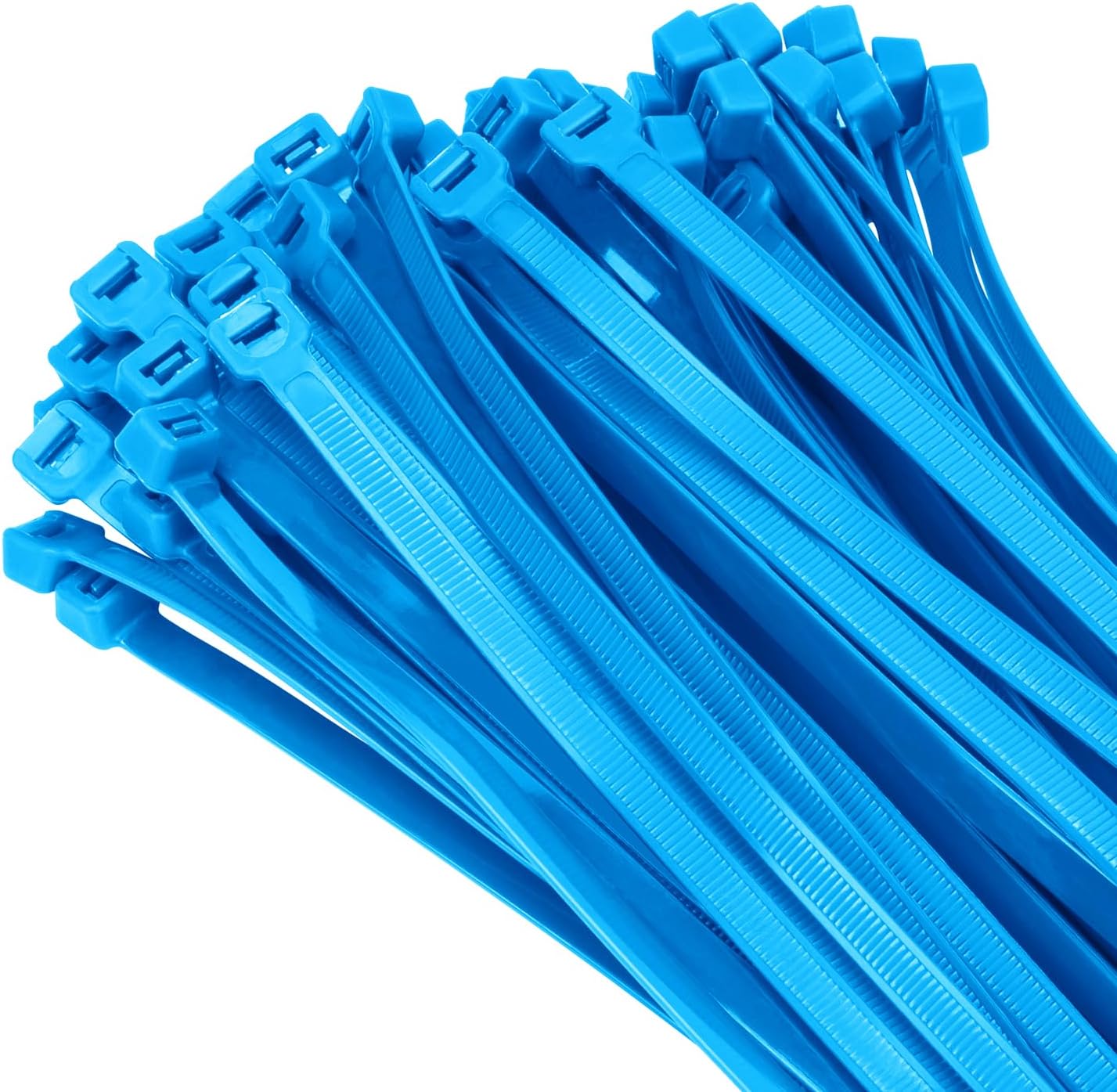 100PCS 18 inch Zip Ties 120LBS Tensile Strength Self-Locking heavy duty UV Resistant Cable Tie Wraps for indoor and outdoor use(blue)
