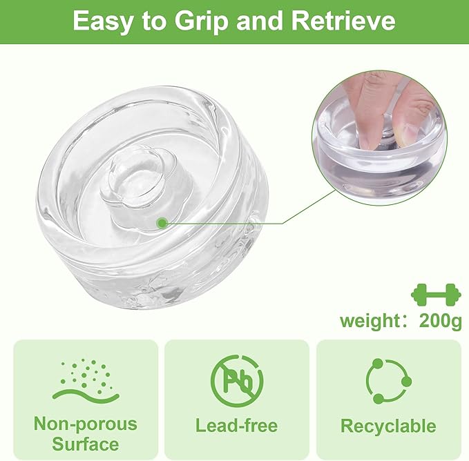 Fermentation Kit for Wide Mouth Mason fermentation Jar,pickling/sauerkraut kit with 4 Glass Fermentation Weights,4 Fermenting Lids,4 airlocks,5 Silicone Rings,5 Silicone Grommet （ No Jars ）