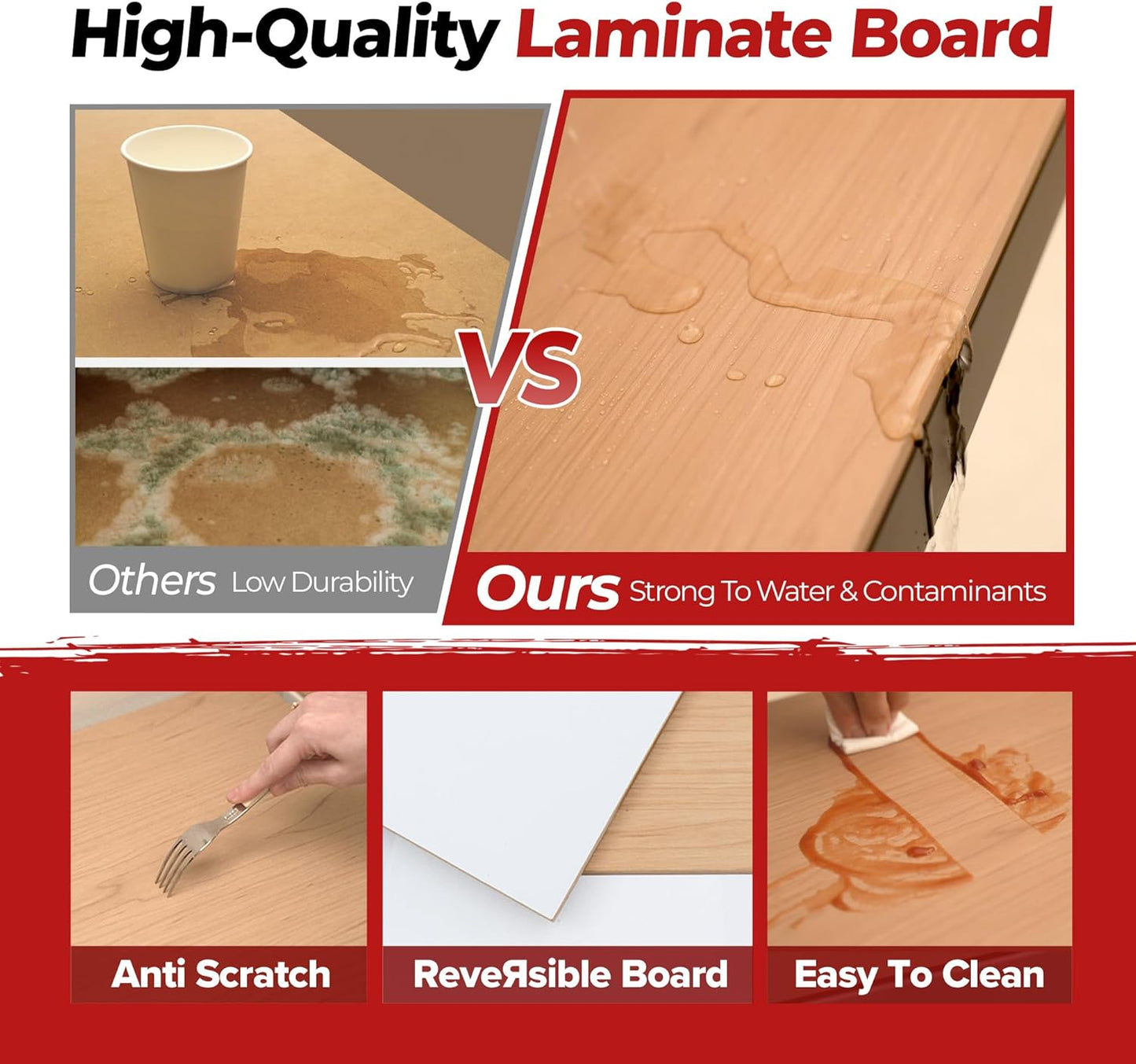 HOMEDANT 5 Tier Laminated Boltless Heavy Duty Garage Storage Adjustable Wide Size Metal Shelving Unit Utility Rack Shelves Organization Multipurpose Shelf Shed Warehouse 47.7"W x 24.1"D x 71.3"H 3Pack