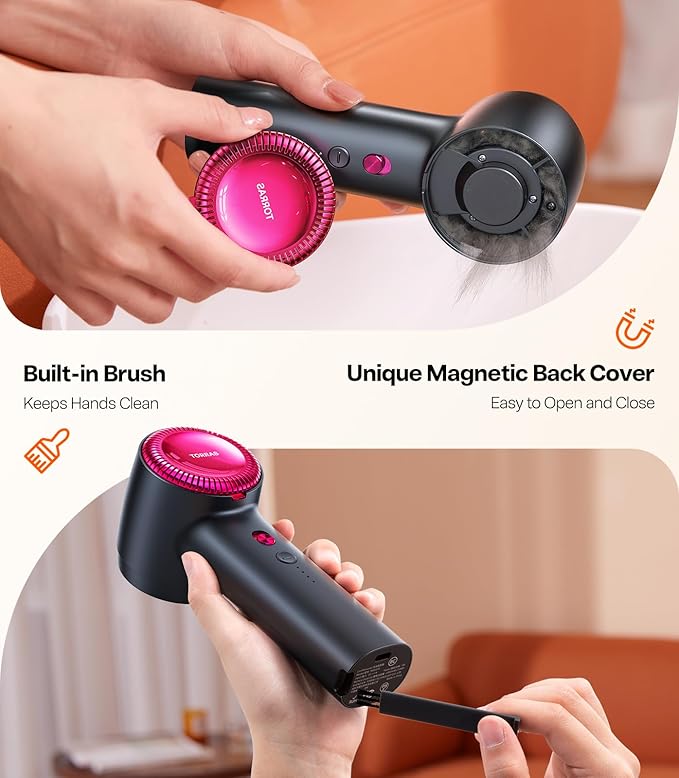 TORRAS Rechargeable Fabric Shaver Electric Lint Remover 3-Speed Remove Fuzz, Pilling for Cashmere, Wool, Clothes, Sweater, Coat, Furniture, Clothes depiller with Replacement Blades