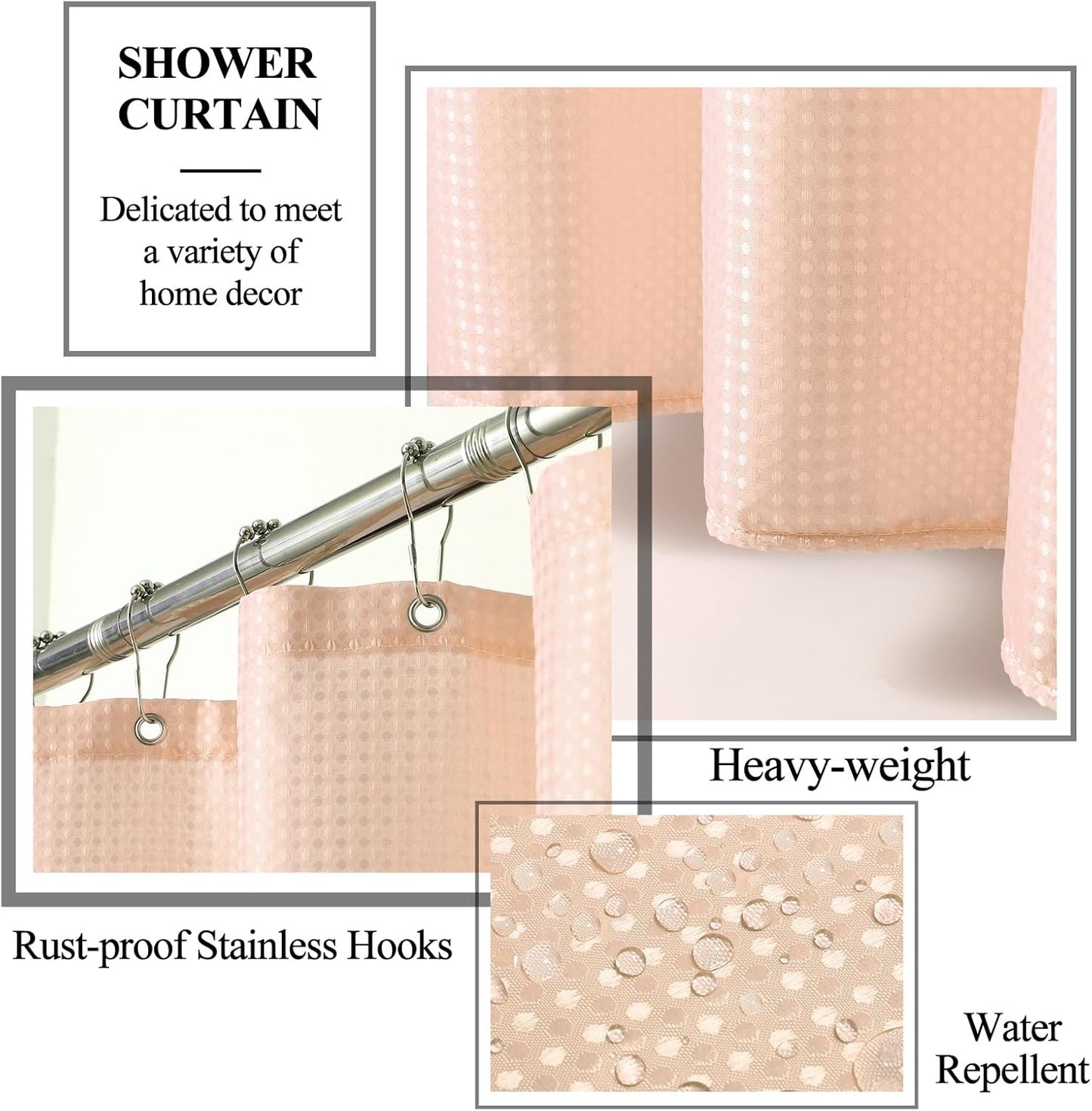 21 Pcs Bathroom Accessory Set with Waterproof Shower Curtain and Non Slip Mat,Resin Bath Set with Toothbrush Holder and Lotion Soap Dispenser,Bathroom Countertop Organizer Set for Home Apartment