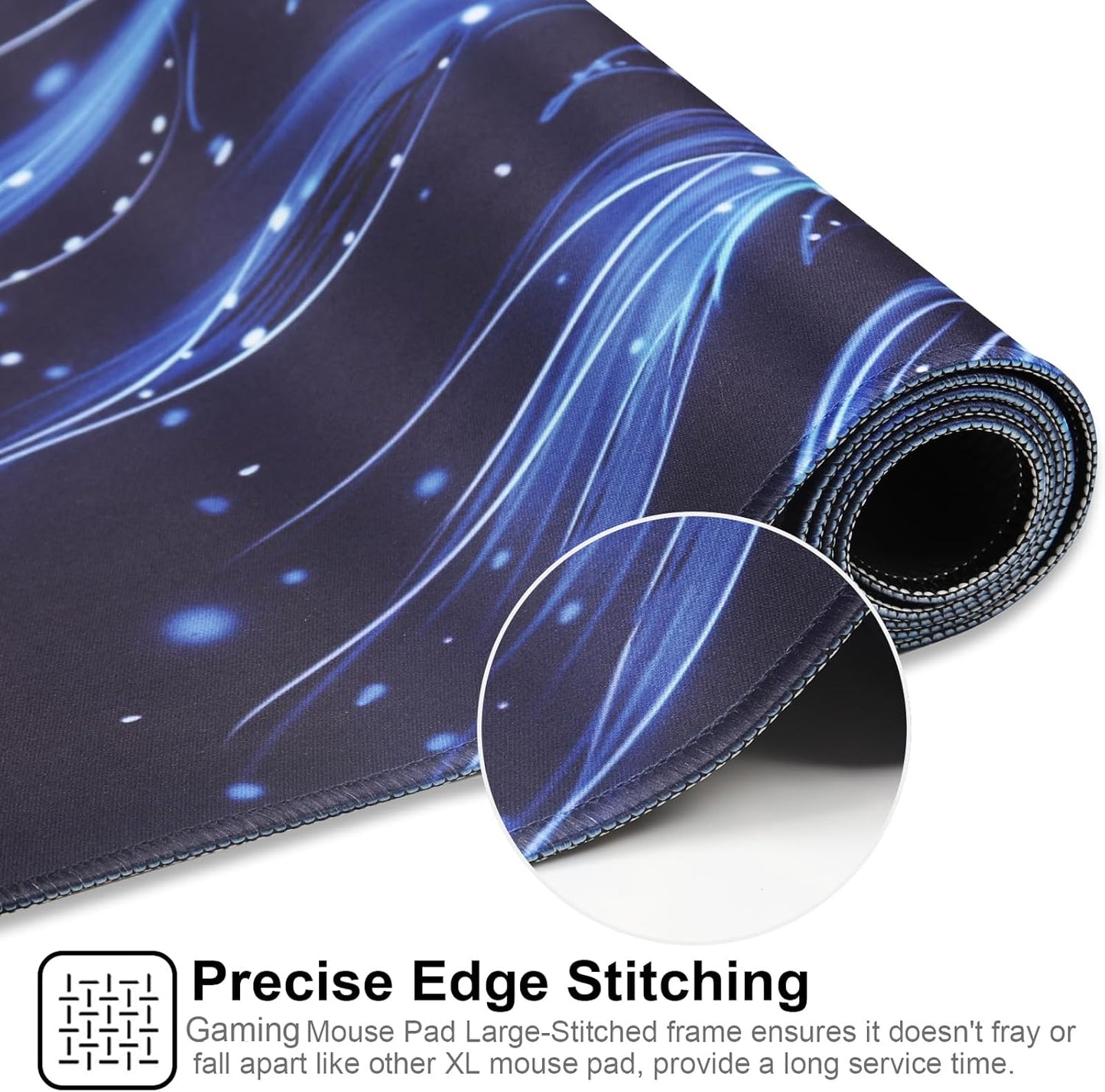 XXL Gaming Mouse Pad 35.4x15.7 Professional Large Mouse Pad & Computer Game Mouse Mat-90x40 Flowershape