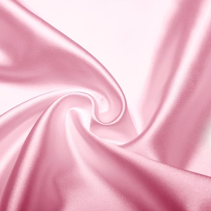 Univivi 12 Inch Satin Shoulder Covers for Clothes (Set of 4) Breathable Shoulder Garment Dust Cover Closet Suit Protects for Suit, Coats, Jackets - Pink