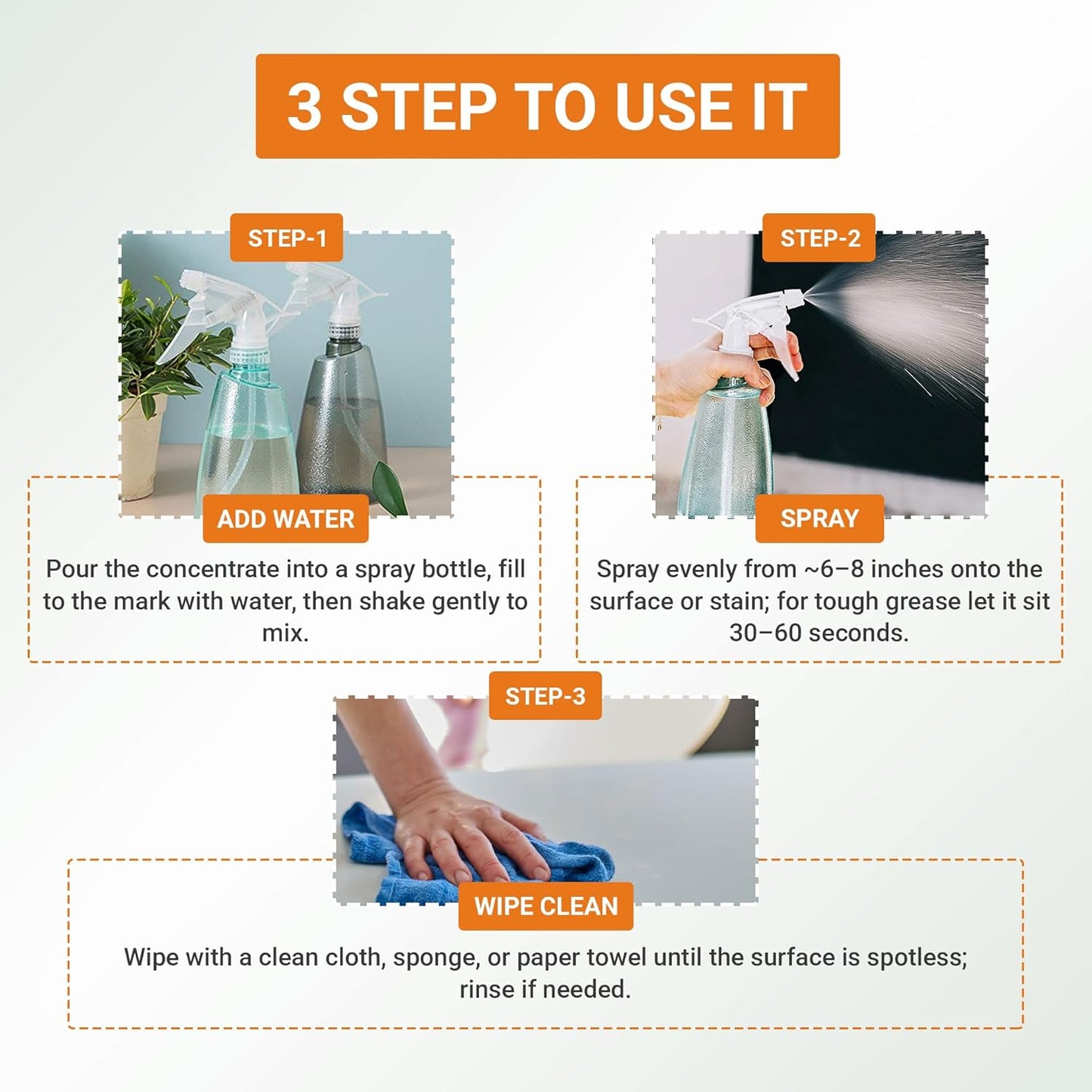 All Purpose Cleaner Concentrate - Advanage 20X The Wonder Cleaner Citrus for All Surfaces Around Bathroom, Kitchen, Oil and Grease | Multi Purpose Cleaner for Household Cleaning Solution | 32 Fl Oz