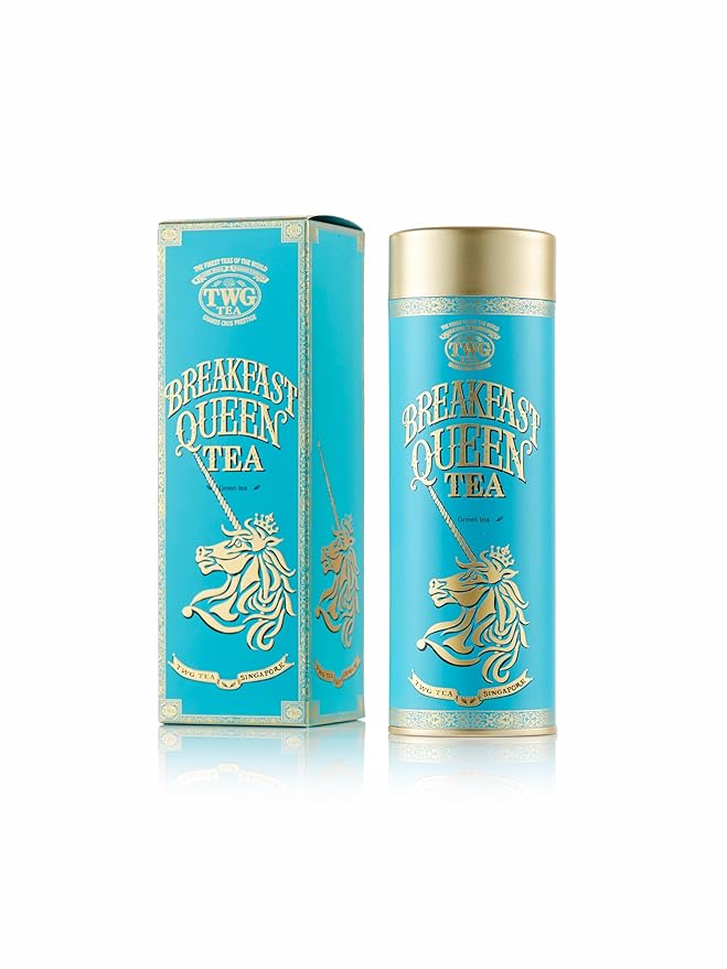 TWG Tea | Breakfast Queen Tea | Green Tea | Rose Petals | Haute Couture Tin, 100g | Gift Set