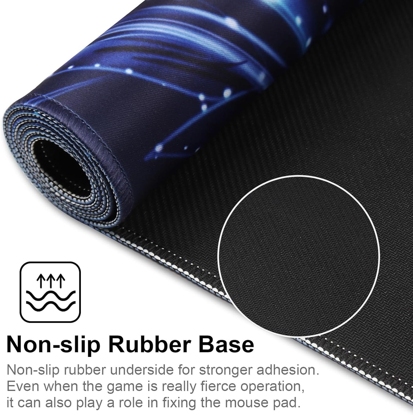 XXL Gaming Mouse Pad 35.4x15.7 Professional Large Mouse Pad & Computer Game Mouse Mat-90x40 Flowershape