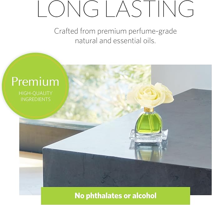 AGRARIA AirEssence Flower and Reed Diffuser Set, Handmade Sola Flower Botanical Home Fragrance Set, Scented Oil Reed Diffuser Gift for All Occasions