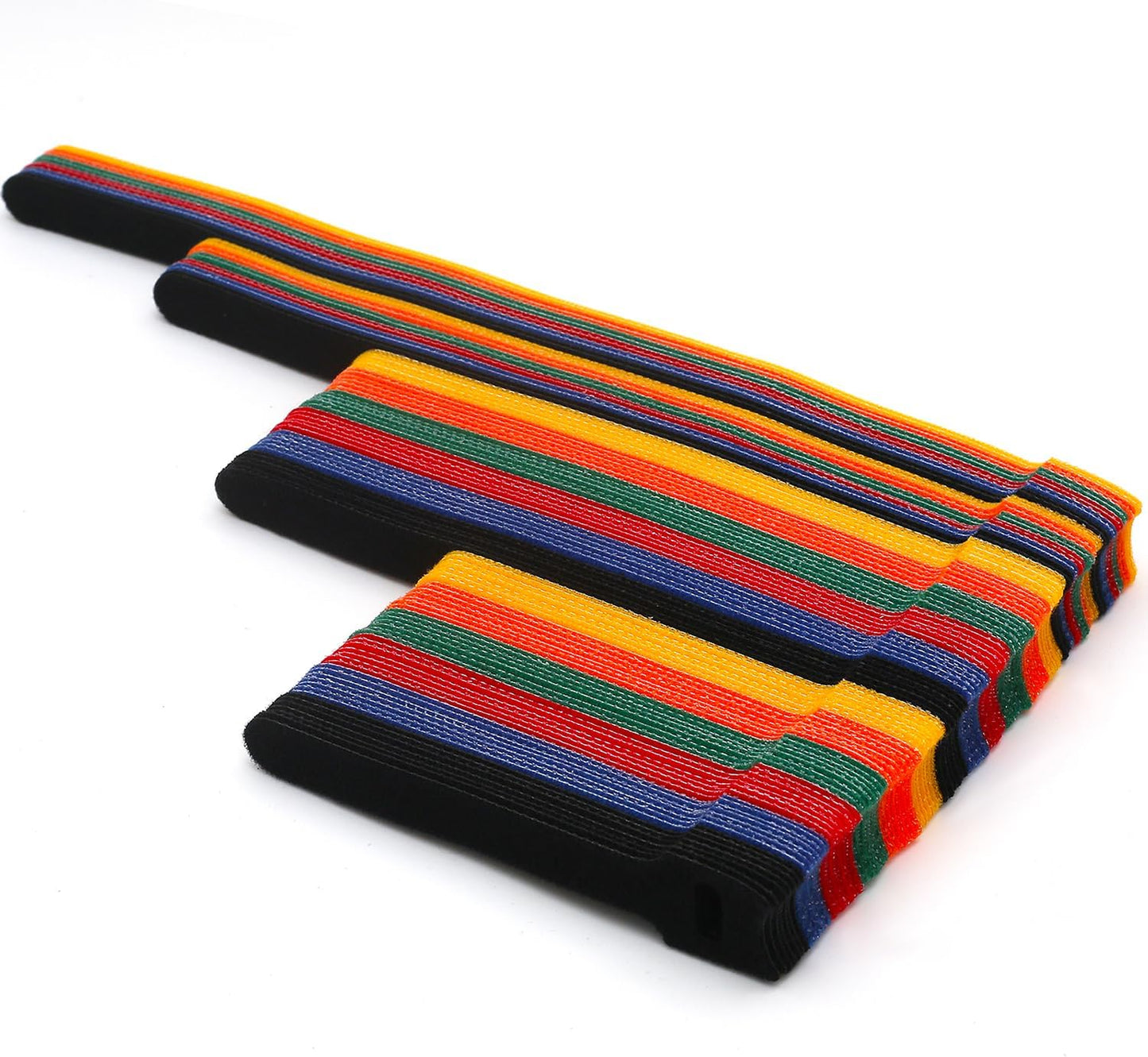 102 Pcs Cable Ties, 4+6+8+10 inch Reusable Multi-Colour Cable Ties Wire Ties Cord Organizer Cable Organizer Adjustable Cable Management for Cable Management