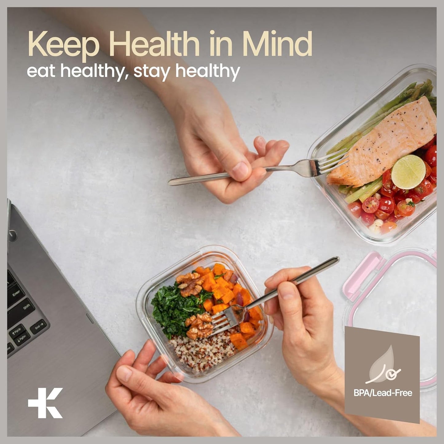 Bakken Borosilicate Glass Food Storage Containers with Lids 24 Pieces, BPA-Free Stackable Lunch & Leftover Containers, Microwave, Freezer & Dishwasher Safe, 100% Airtight Leak-Proof, Pink