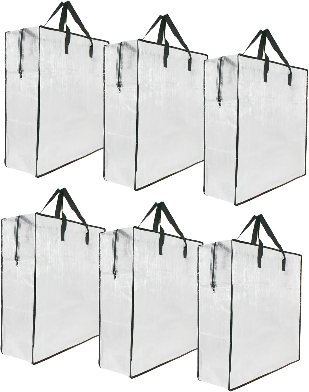 6 Pack Clear Storage Bags with Zipper and Handles, Blanket Bags For Closet Storage, Moving and Packing Supplies for College, Underbed Storage Organizer for Clothes Pillow Bedding Christmas Wreath