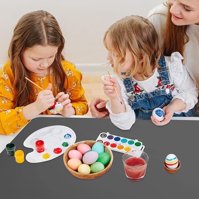 Ewen 27.6x19.5in 2mm Silicone Mats for Kitchen Counter, Thick Heat Resistant Silicone Baking Mat Placemat, Large Glass Top Stove Cover Countertop Protector Pad for Pastry Air Fryer Coffee Maker Art