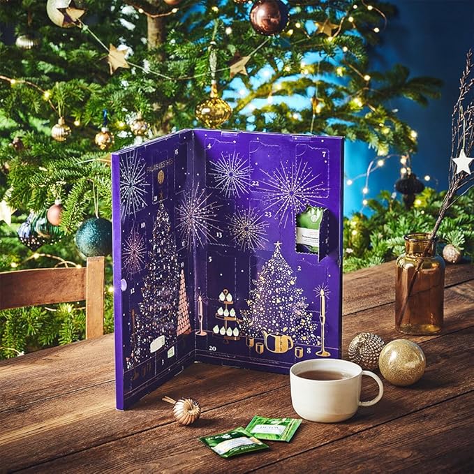 Palais des Thés - Tea Advent Calendar - Holiday Collection | 24 Premium French Delightful Tea Bags | Black, Green, Single Estate, Herbal & Rooibos Teas