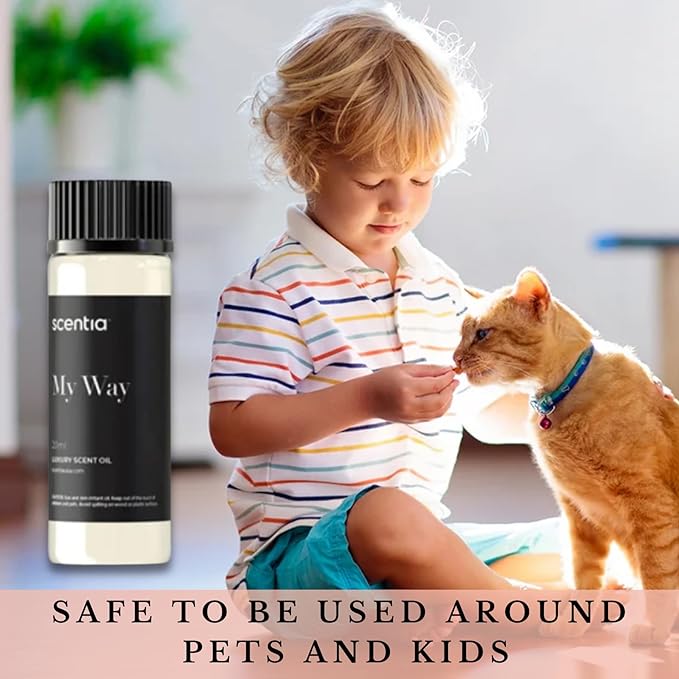 Scentia My Way Hotel Diffuser Oil Inspired by The 1 Hotel Miami Beach - 20 ml 0.67 fl oz - Fragrance Oil Blend Sandalwood, Cedar & Lemon Notes for Aromatherapy Diffusers Humidifiers, Thanksgiving Gift