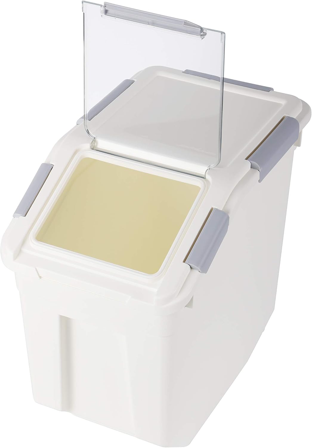 Rice Storage Container 25 lb (15 Liters) with Wheels Seal Locking Lid PP (Pack-2)