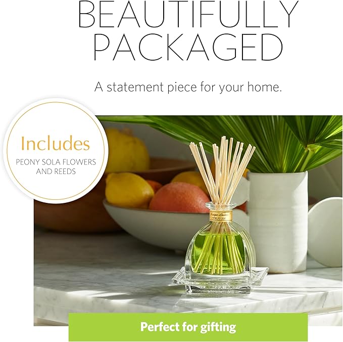 AGRARIA AirEssence Flower and Reed Diffuser Set, Handmade Sola Flower Botanical Home Fragrance Set, Scented Oil Reed Diffuser Gift for All Occasions