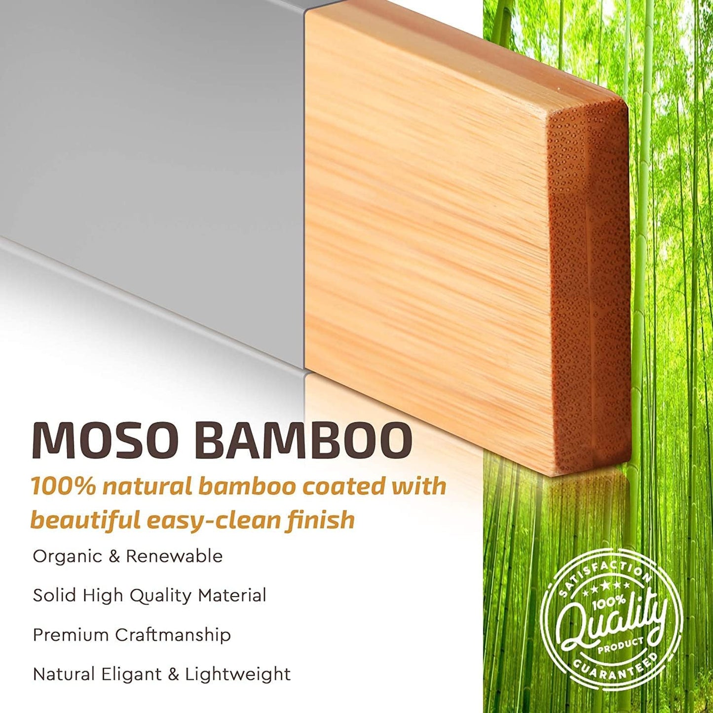 Adjustable Bamboo Drawer Divider Organizers - 6 Pack Large Expandable Drawer Organization Separators for Kitchen Utensils, Dresser, Bedroom, Bathroom, Baby Drawer, Office - 17.5” to 22" (Gray)