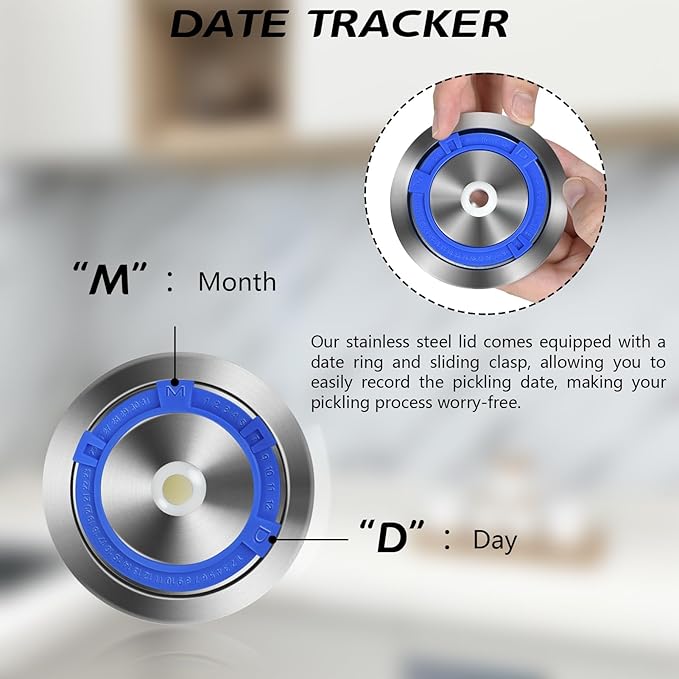 Artcome 22 PC Water Airlock Fermentation Kit - Easy Fermentation Kit for Wide Mouth Mason Jars - (Jars Not Included)