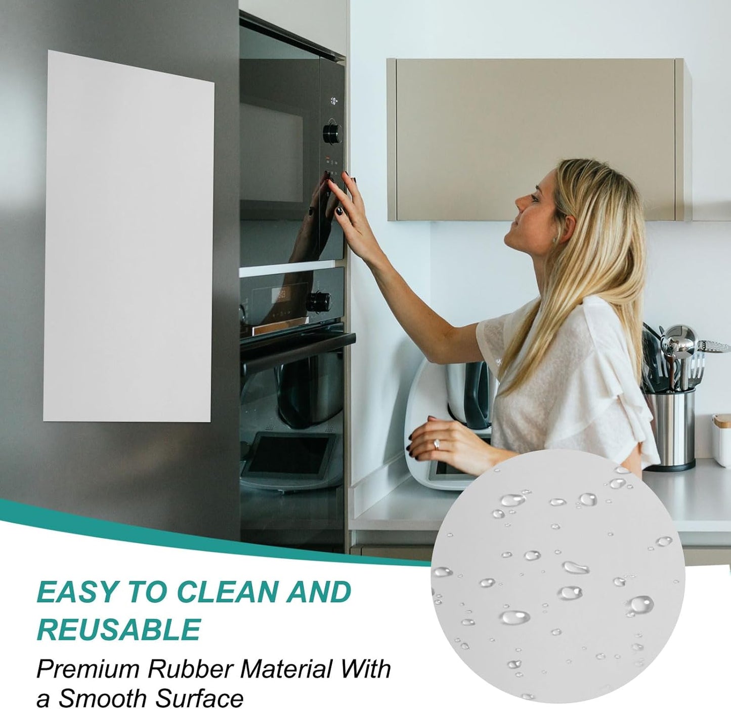 PATIKIL Magnetic Dry Erase Board Sheet for Fridge, 6 Pcs 12 x 8 Inch Erasable Refrigerator Whiteboard for Kitchen for Home Kitchen Organizer Planner Office Storage, Silver (0.6mm)