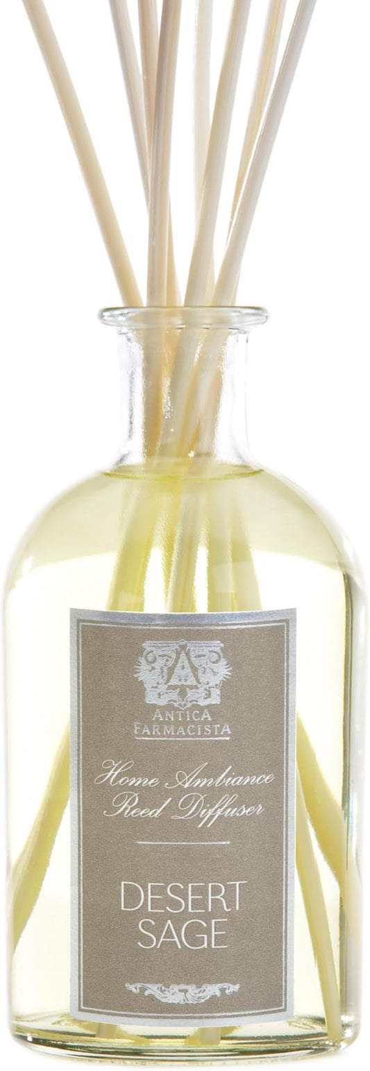 Antica Farmacista Home Ambiance Diffuser - Long-Lasting Reed Scent Diffuser - Luxury Room Freshener Gift - Desert Sage, 8.45 fl oz