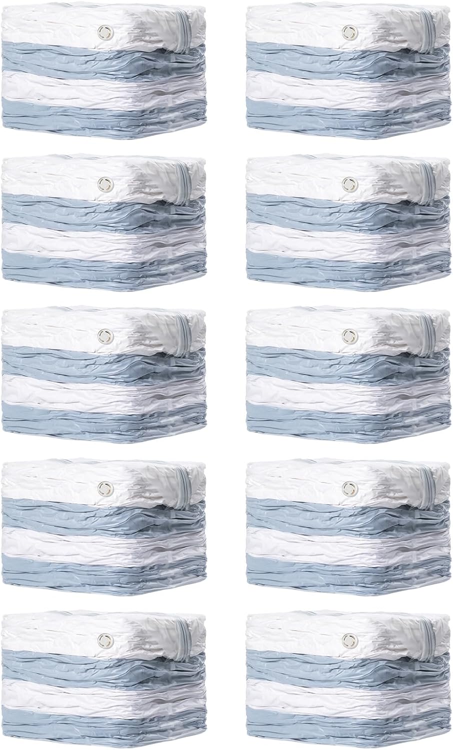 TAILI 10 Pack Vacuum Storage Bags, Space Saver Bags, Jumbo Cube 31x40x15 Inch, Extra Large Vacuum Sealed Bags for Comforters, Blankets, Bedding, Clothes, Closet Organization Space Saving, Clear