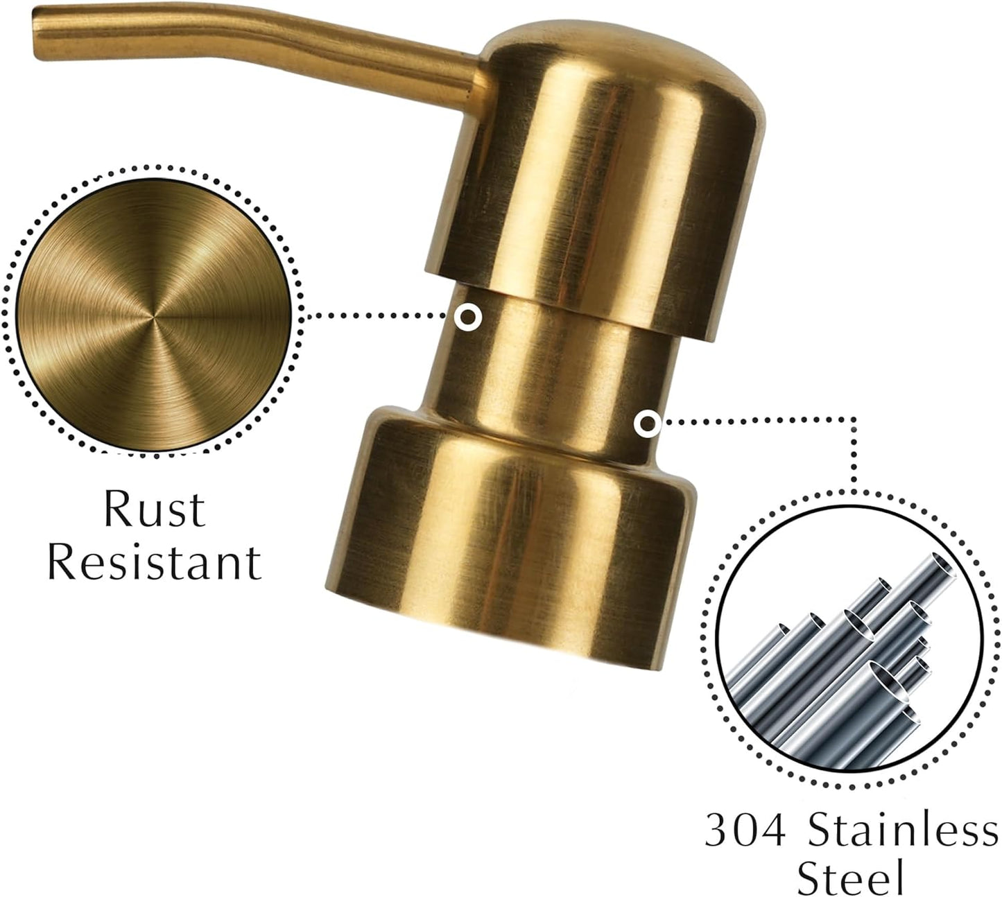 Emerson Essentials Glass Soap Bottle Dispensers, 2 Pack, Stainless-Steel Pumps Rust-Free, Hand Set for Bathroom Kitchen Sink, Liquid Lotion Shampoo Jars with 4 Waterproof Labels, 16 Oz Black/White