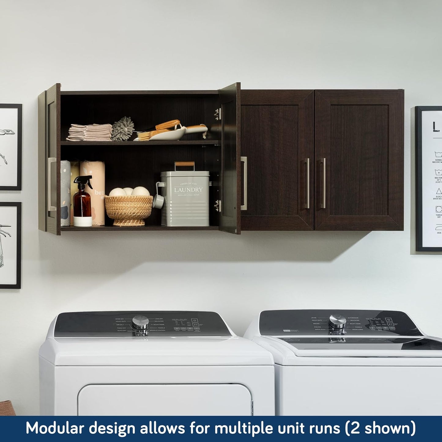 Sauder Homeplus Hanging Cabinet, Dakota Oak Finish