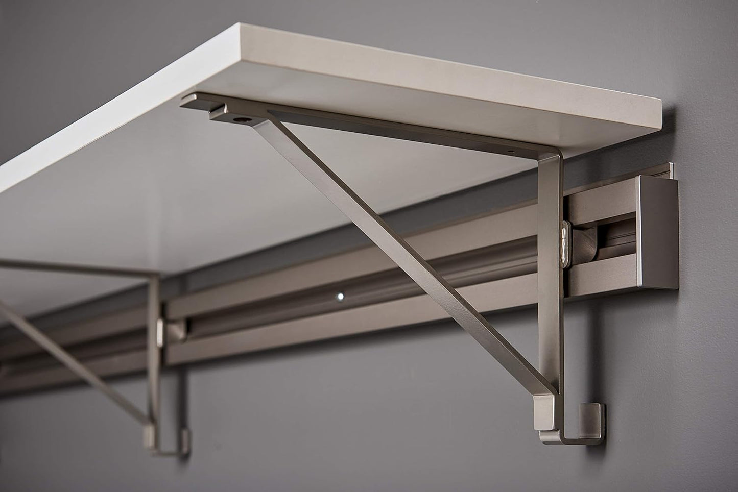 Two 36" Long Shelf Kits Laundry Storage White