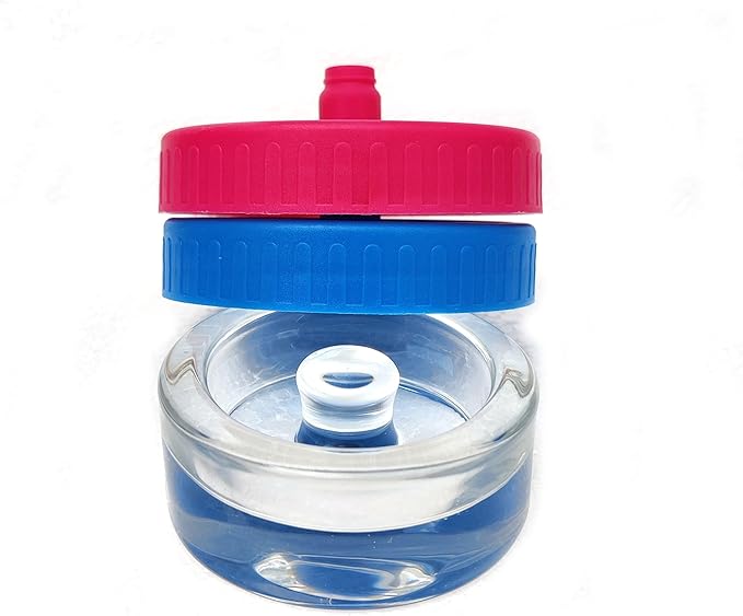 1Pack Fermentation Weight +2Waterless Airlock lids - for Fermenting Sauerkraut, Pickles, Kimchi in Wide Mouth Mason Jars (1)