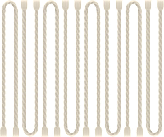 8PCS Silicone Cable Ties 12 Inch Reusable Twist Ties Steel-Core Cable Tie Straps Organizer All Purpose Bendable Cord Tie for Indoor Outdoor Bundling Holding Securing and Wrapping Cables (White)