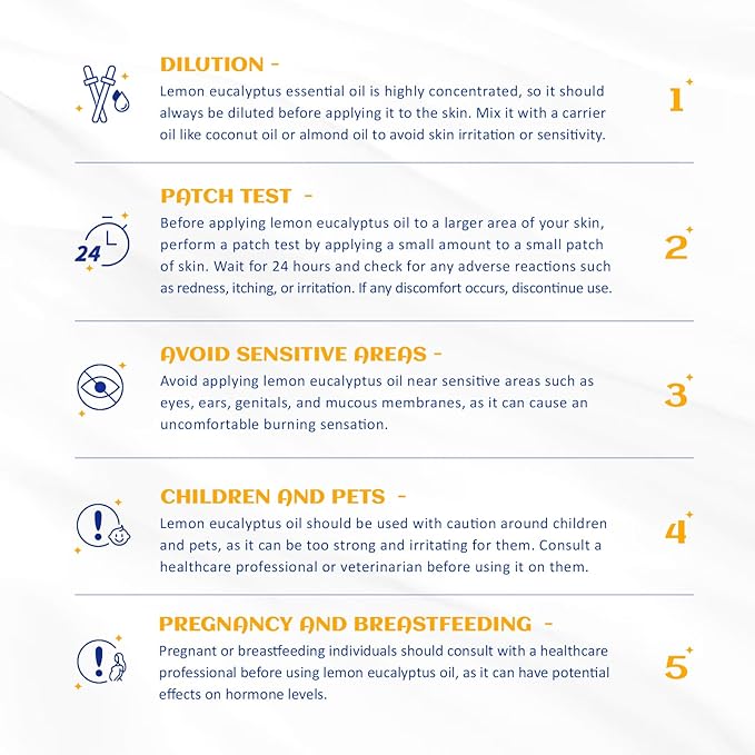 HIQILI Lemon Eucalyptus Oil, for Spary, Diffuser, Indoors, Outdoors, Garden, Yard, 100% Pure Natural - 3.38 Fl Oz