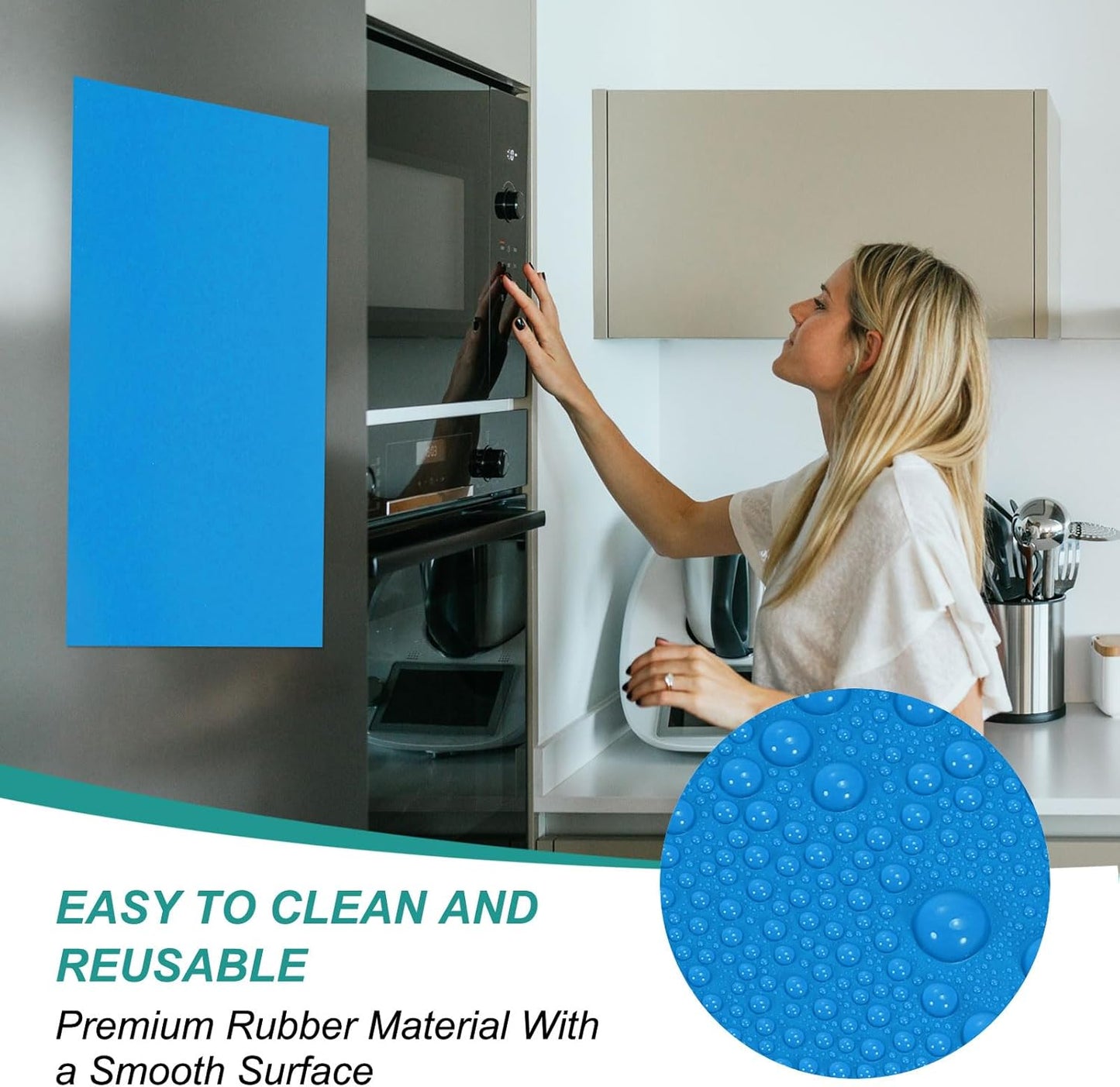 PATIKIL Magnetic Dry Erase Board Sheet for Fridge, 6 Pcs 12 x 8 Inch Erasable Refrigerator Whiteboard for Kitchen for Home Kitchen Organizer Planner Office Storage, Blue (0.6mm)