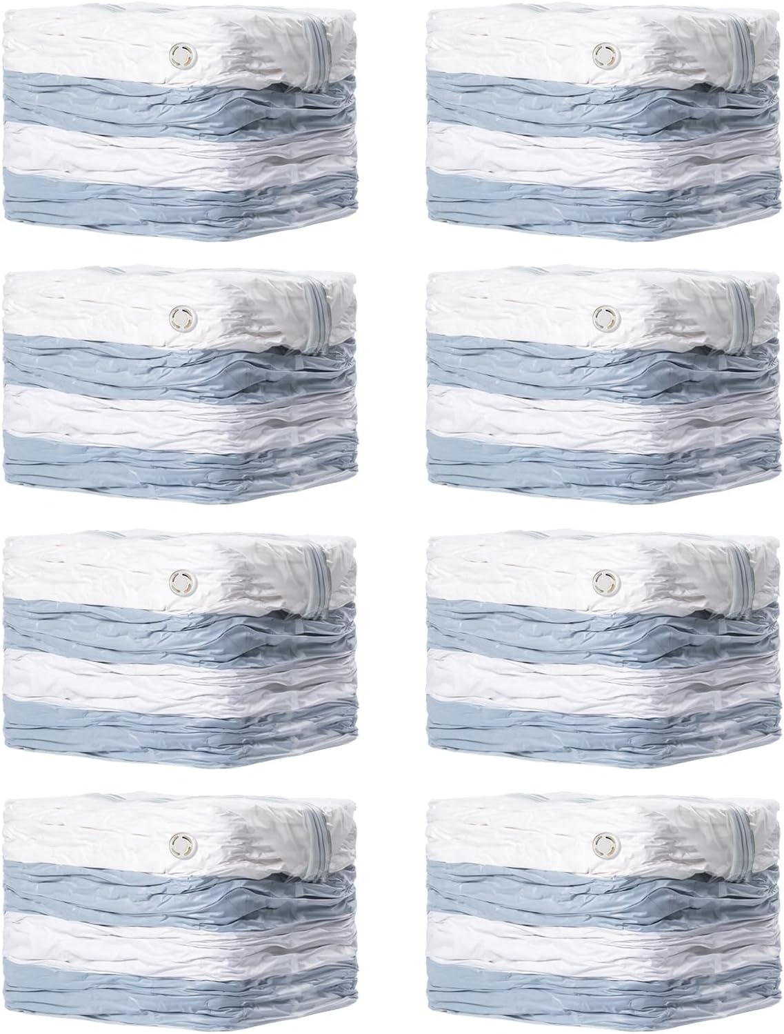 TAILI 8 Pack Vacuum Storage Bags, Jumbo Cube (31x40x15 Inch), Extra Large Vacuum Seal Bags for Comforters, Blankets, Bedding, Clothes, Closet Organization Space Saving, Clear