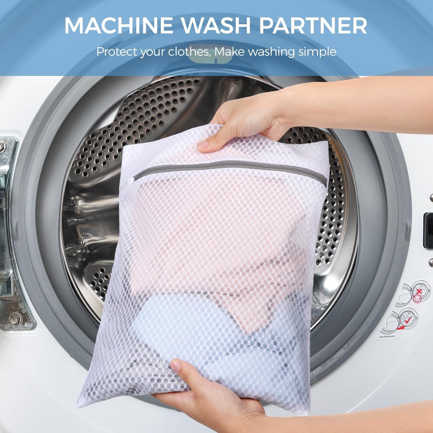 BAGAIL Laundry Bags Mesh Wash Bag for Intimates Lingerie and Delicates,3Pcs(Honeycomb,3L)