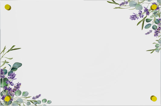 Acrylic Dry Erase Board for Wall with Stylish Border - Shipped Next Day, Made in USA, Non-Magnetic Whiteboard, Wall Mounted Board, Easy to Clean (Clear - 30x36)