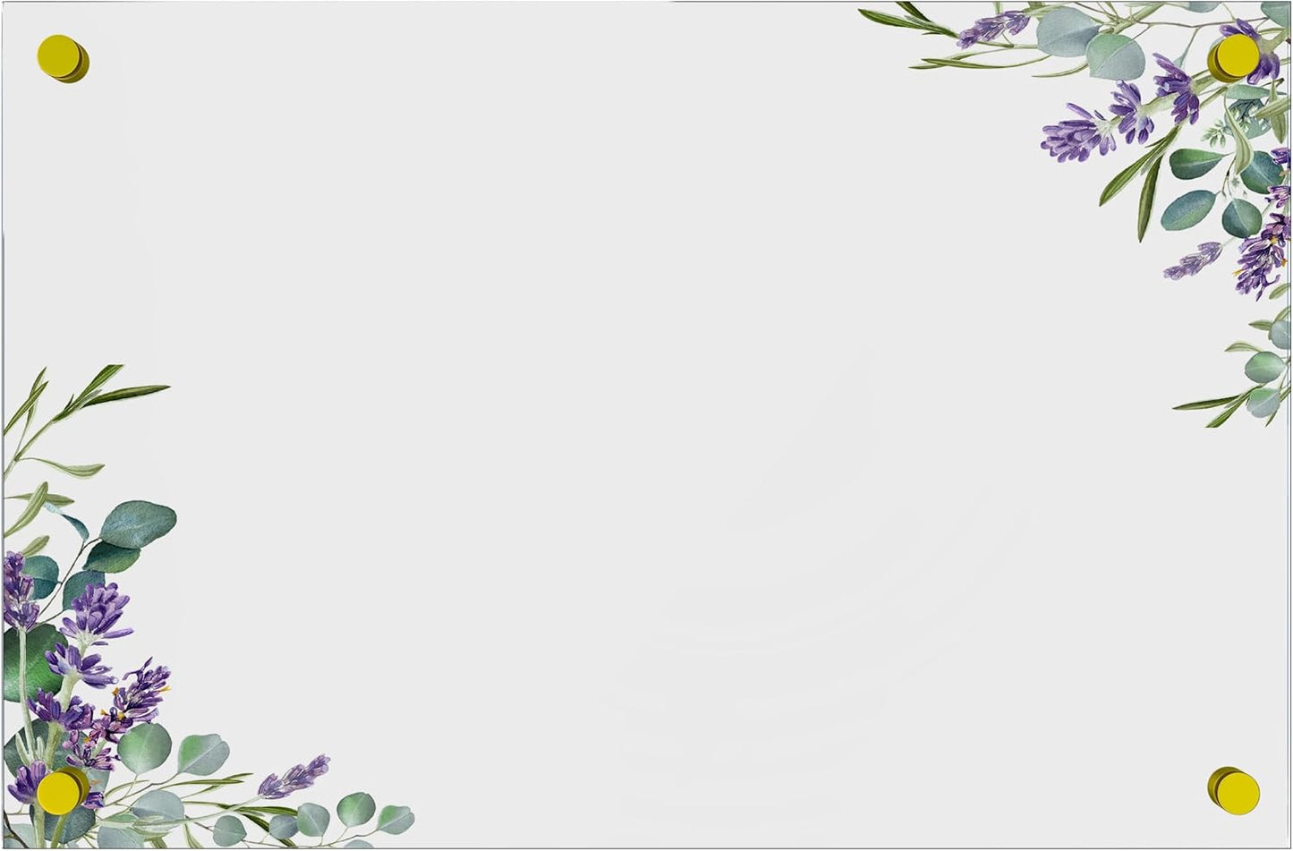 Acrylic Dry Erase Board for Wall with Stylish Border - Shipped Next Day, Made in USA, Non-Magnetic Whiteboard, Wall Mounted Board, Easy to Clean (Clear - 24x30)