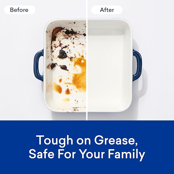 BLUELAND 100% Plastic-Free Dishwasher Detergent Tablets, 36 Count, Free & Clear, Eco-Friendly Dishwashing Pods, Natural, USDA Certified biobased