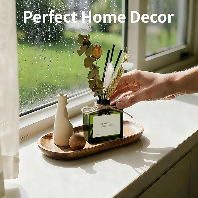 Reed Diffuser, 6 oz Vanilla Cream Scent Diffuser with 7 Sticks, 90 Days Long Lasting Reed diffusers for Home, Elegant Fragrance for Bathroom Bedroom Office Decor, Air Fresh