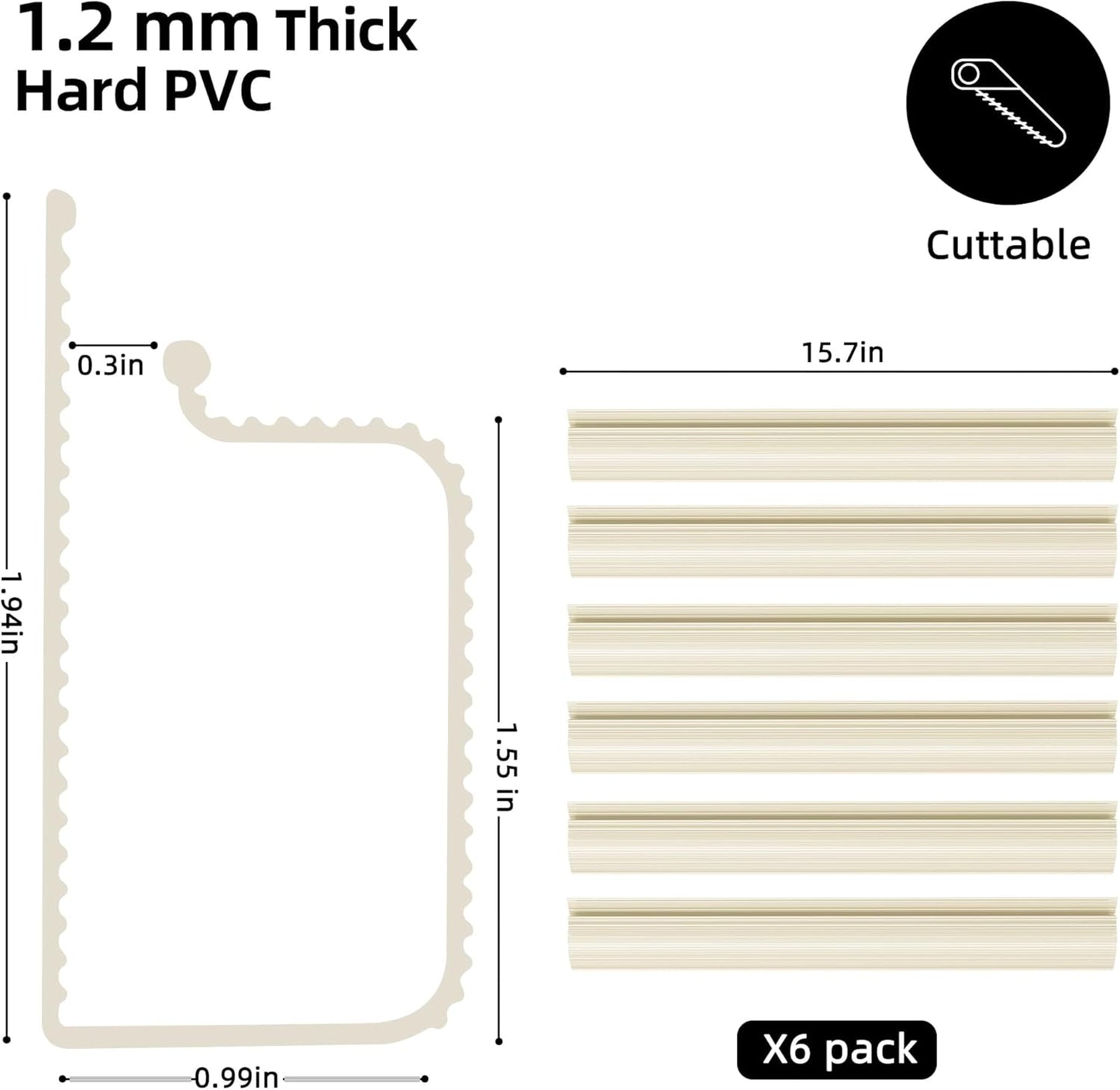 YECAYE 94.2 in Cable Management Under Desk,Easy Install Adhesive Mount Cord Hider,Cord Organizer,Wire Management,Wire Hider for Office Organization,Child & Pet Proof,Beige