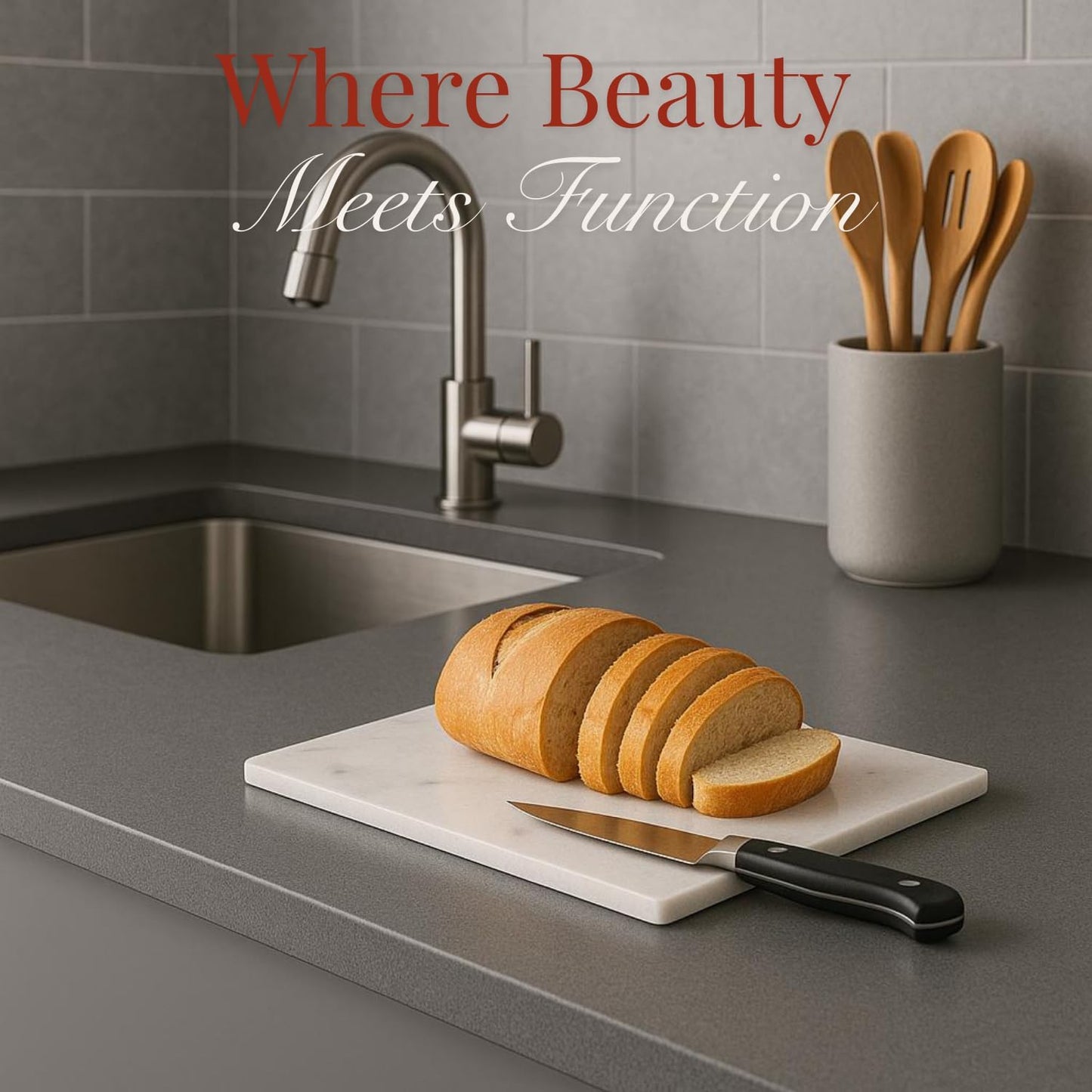 Handcrafted Marble Tray – Bathroom Counter Organizer, Jewelry Tray, Perfume Organizer & Decorative Tray for Vanity Accessories, Coffee Table Decor & Bathroom Countertop (Rectangular, Mugla White)